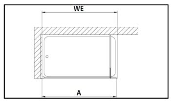 KERMI - Cada XS strieborná lesk Walk-in WALL 1000/2000 číre sklo s CadaClean CKTWF10020VPK CKTWF10020VPK