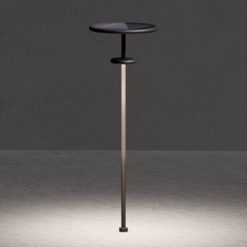 KLEWE LED solárna lampa PLANET B antracit 160 cm zemný hrot IP65
