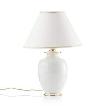 KOLARZ Giardino Craclee stolná lampa krémová 30 cm
