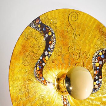 KOLARZ Luna Kiss Gold nástenné svetlo 24 kt Ø54 cm