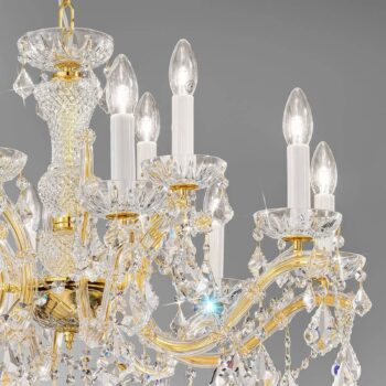 KOLARZ Maria Louise luster, zlato 24 kt, 12-pl.