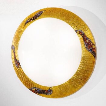 KOLARZ Serena Kiss Gold nástenné svietidlo 24 ct, Ø 50 cm