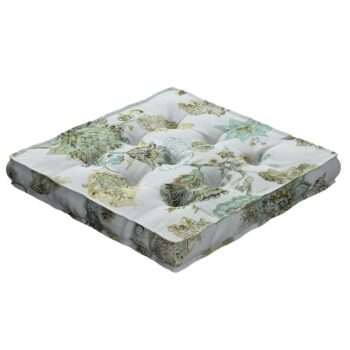 Kamil s úchytom, kvety na béžovo - sivom podklade, 50 x 50 x 10 cm, Flowers, 143-67