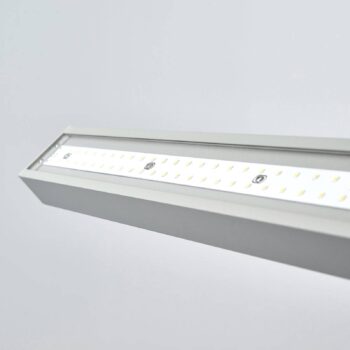 Kancelárska stojacia lampa Arcchio LED Jolinda, strieborná, 4 000 K, senzor