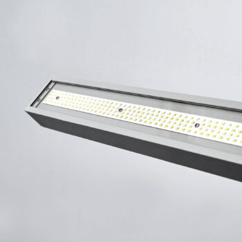 Kancelárska stojacia lampa Arcchio LED Jolinda, strieborná, CCT, senzor,
