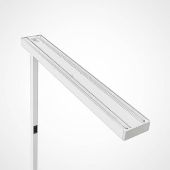 Kancelárska stojacia lampa Arcchio LED Susi, sada 2 ks, biela, senzor
