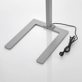 Kancelárska stojacia lampa Arcchio LED Susi, sada 2 ks, strieborná, senzor, CCT