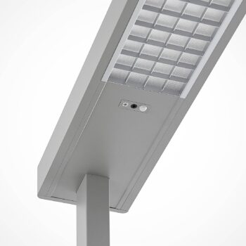 Kancelárska stojacia lampa Arcchio LED Susi, sada 2 ks, strieborná, senzor