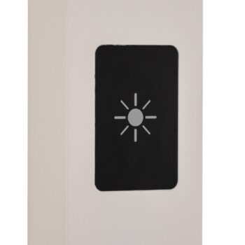 Kancelárska stojacia lampa Prios LED Taronis, biela, 195 cm, stmievateľná