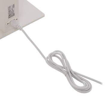 Kancelárska stojacia lampa Prios LED Taronis, biela, 195 cm, stmievateľná