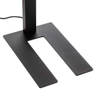 Kancelárska stojacia lampa Prios LED Taronis, čierna, 195 cm, stmievateľná