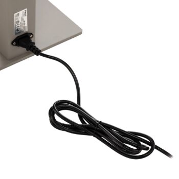 Kancelárska stojacia lampa Prios LED Taronis, strieborná, 195 cm, stmievateľná