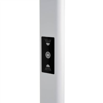 Kancelárska stojacia lampa Prios Zyair LED, biela 108,4 cm