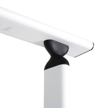 Kancelárska stojacia lampa Prios Zyair LED, biela 108,4 cm