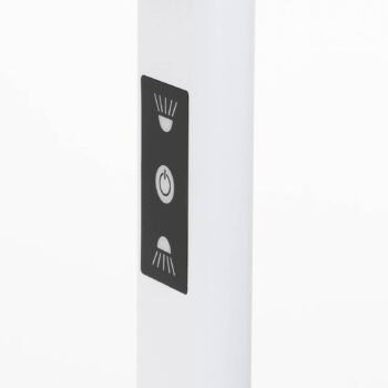 Kancelárska stojacia lampa Prios Zyair LED, biela 59,7 cm