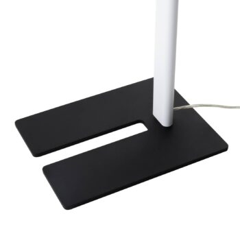 Kancelárska stojacia lampa Prios Zyair LED, biela 59,7 cm