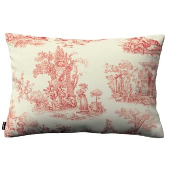 Karin - jednoduchá obliečka, 60x40cm, bordový vzor na svetlobéžovom podklade, 60 x 40 cm, Avinon, 132-15