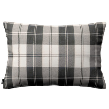 Karin - jednoduchá obliečka, 60x40cm, čierno - biele káro, 60 x 40 cm, Edinburg, 115-74