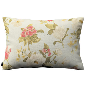 Karin - jednoduchá obliečka, 60x40cm, duże kwiaty na niebieskim tle, 60 x 40 cm, Londres, 143-86