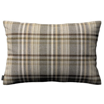 Karin - jednoduchá obliečka, 60x40cm, hnedo - béžové káro, 60 x 40 cm, Edinburg, 703-17