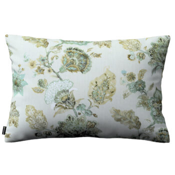 Karin - jednoduchá obliečka, 60x40cm, kvety na béžovo - sivom podklade, 60 x 40 cm, Flowers, 143-67