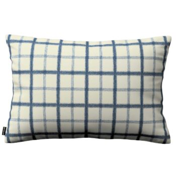 Karin - jednoduchá obliečka, 60x40cm, modré káro na svetlobéžoom podklade, 60 x 40 cm, Avinon, 131-66
