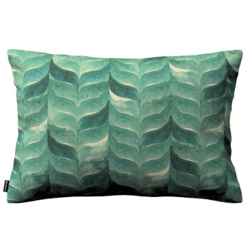 Karin - jednoduchá obliečka, 60x40cm, smaragdovo - zelený vzor na plátne, 60 x 40 cm, Abigail, 143-16