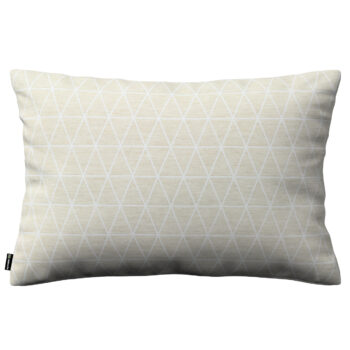 Karin - jednoduchá obliečka, 60x40cm, trojuholníky na béžovo-ľanovom podklade, 60 x 40 cm, Sunny, 143-49