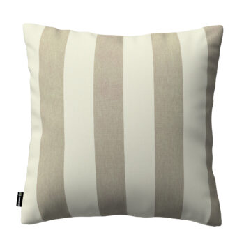 Karin - jednoduchá obliečka, beżowo-białe pionowe pasy, 60 x 60 cm, Quadro, 143-93