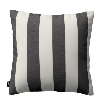 Karin - jednoduchá obliečka, biało-grafitowe pionowe pasy, 43 x 43 cm, Quadro, 143-92