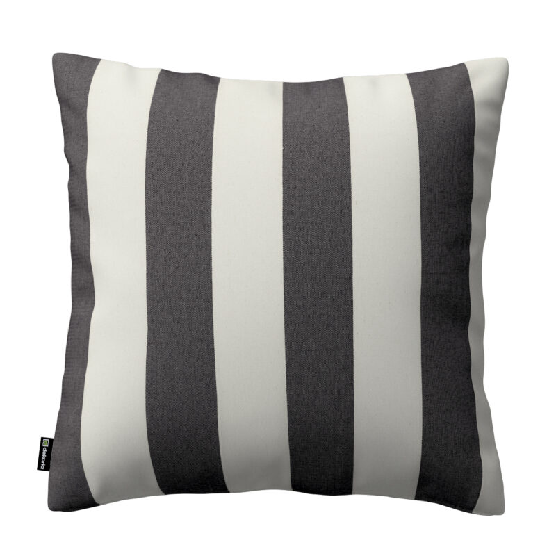 Karin - jednoduchá obliečka, biało-grafitowe pionowe pasy, 43 x 43 cm, Quadro, 143-92 Karin - jednoduchá obliečka, biało-grafitowe pionowe pasy, 43 x 43 cm, Quadro, 143-92