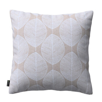 Karin - jednoduchá obliečka, biele listy na béžovom podklade , 43 x 43 cm, Sunny, 143-85