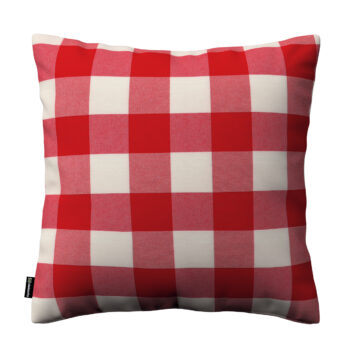 Karin - jednoduchá obliečka, červeno-biele veľké káro, 60 x 60 cm, Quadro, 136-18