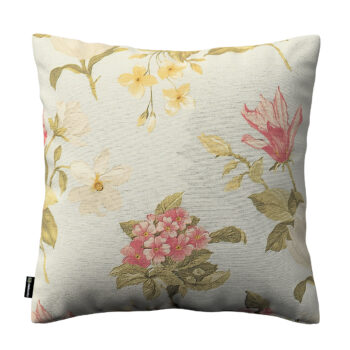 Karin - jednoduchá obliečka, duże kwiaty na niebieskim tle, 50 x 50 cm, Londres, 143-86