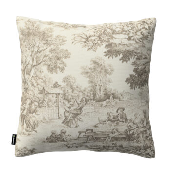 Karin - jednoduchá obliečka, ecru pozadie, béžové postavy, 50 x 50 cm, Avinon, 144-53