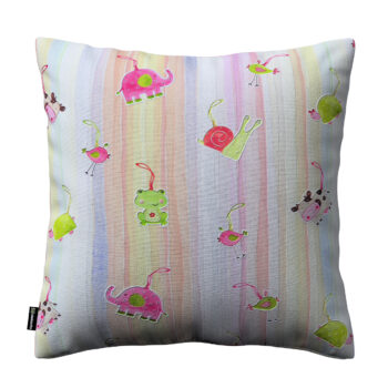 Karin - jednoduchá obliečka, farebné zvieratka na farebnom pozadí, 60 x 60 cm, Výpredaj, 151-05