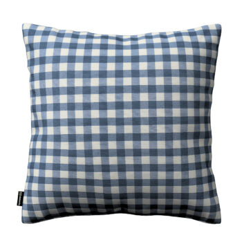 Karin - jednoduchá obliečka, granátovo-biele káro, 60 x 60 cm, Quadro, 136-01