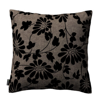 Karin - jednoduchá obliečka, hnedá a čierna, 60 x 60 cm, Living 2, 162-10