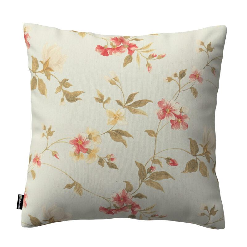 Karin - jednoduchá obliečka, jemné ružovozelené kvety na zelenkavomodrom podklade, 43 x 43 cm, Londres, 143-89 Karin - jednoduchá obliečka, jemné ružovozelené kvety na zelenkavomodrom podklade, 43 x 43 cm, Londres, 143-89