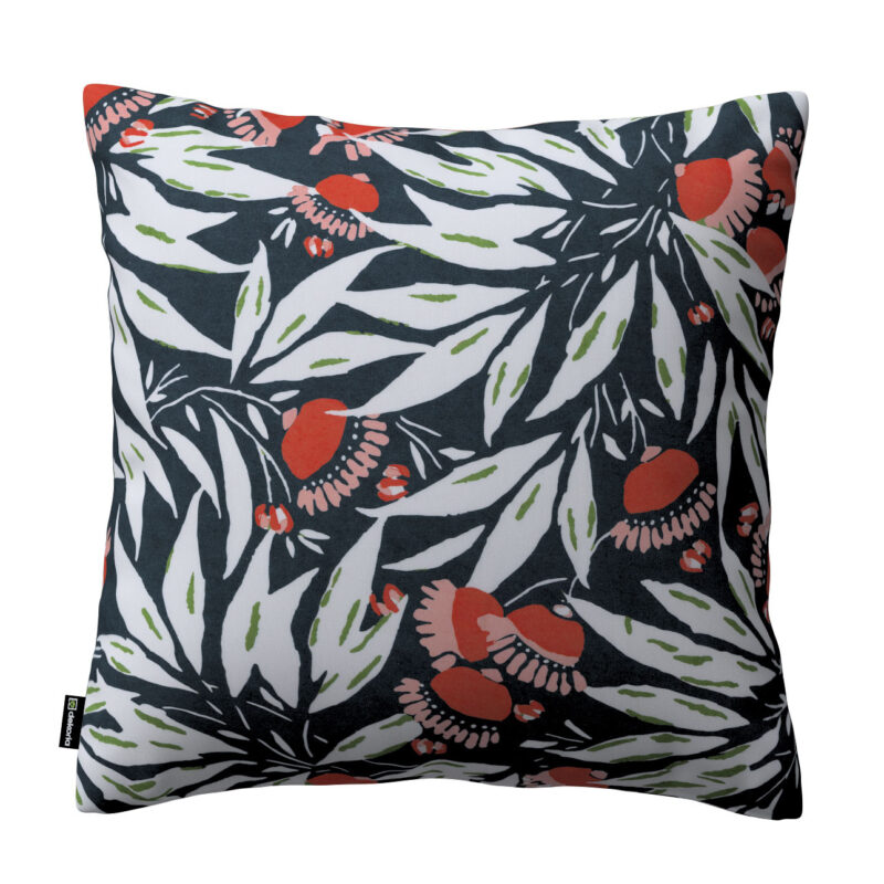 Karin - jednoduchá obliečka, kvety na tmavomodrom pozadí, 43 x 43 cm, Eden, 144-20 Karin - jednoduchá obliečka, kvety na tmavomodrom pozadí, 43 x 43 cm, Eden, 144-20