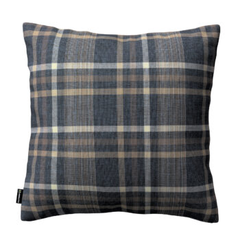 Karin - jednoduchá obliečka, modro - béžové káro, 60 x 60 cm, Edinburg, 703-16