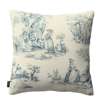 Karin - jednoduchá obliečka, modrý vzor na svetlobéžovom podklade, 60 x 60 cm, Avinon, 132-66