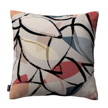 Karin - jednoduchá obliečka, ružové a sivé kvetinové motívy, 43 x 43 cm, Eden, 144-21