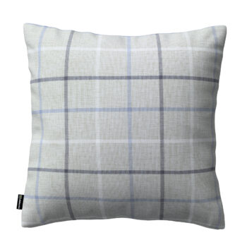 Karin - jednoduchá obliečka, šedo - modré káro, 43 x 43 cm, Edinburg, 703-18