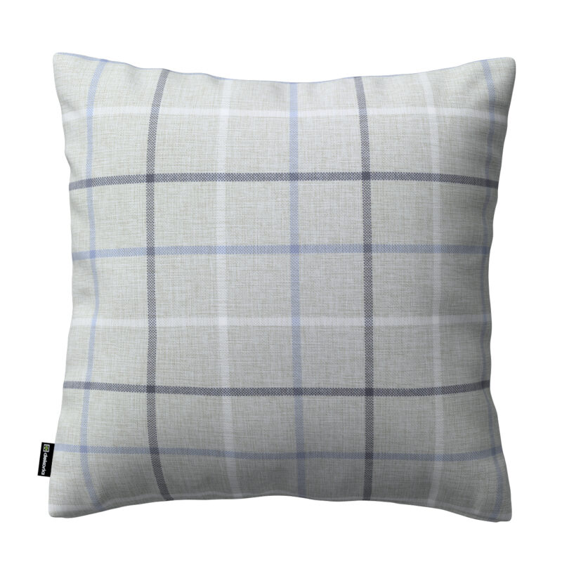 Karin - jednoduchá obliečka, šedo - modré káro, 43 x 43 cm, Edinburg, 703-18 Karin - jednoduchá obliečka, šedo - modré káro, 43 x 43 cm, Edinburg, 703-18