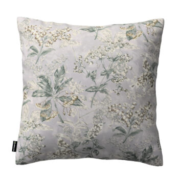 Karin - jednoduchá obliečka, sivo - béžové rastliny na sivom podklade, 60 x 60 cm, Londres, 143-37