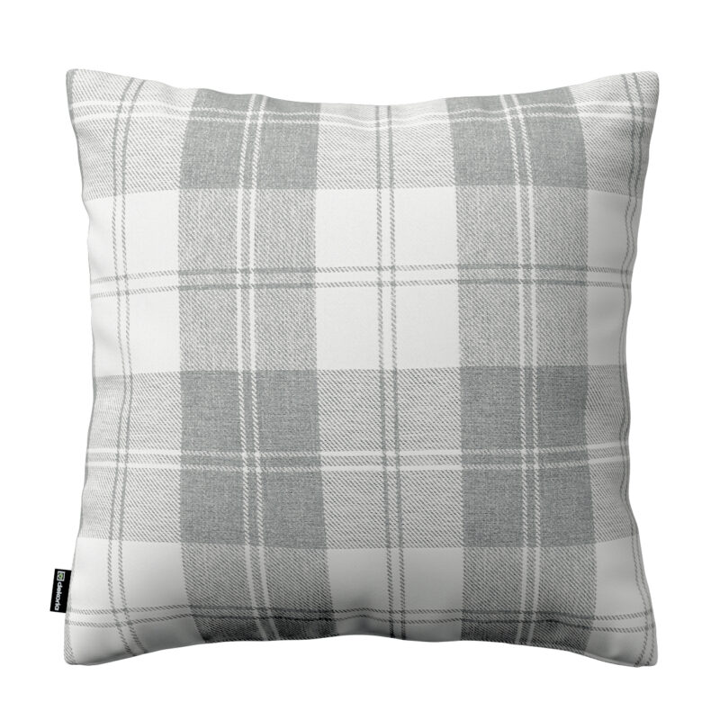 Karin - jednoduchá obliečka, sivo - biele káro, 60 x 60 cm, Edinburg, 115-79 Karin - jednoduchá obliečka, sivo - biele káro, 60 x 60 cm, Edinburg, 115-79