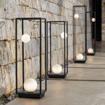 Karman Abachina stojaca LED IP65 103 cm čierna