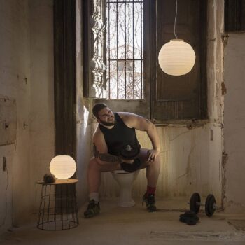 Karman Braille, dizajnérska závesná lampa, 40 cm