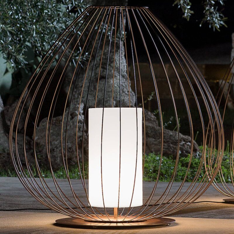 Karman Cell klietková stojaca lampa bronz Ø84cm Karman Cell klietková stojaca lampa bronz Ø84cm